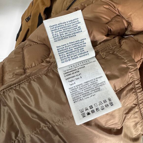 Moncler x Salehe Bembury Sierpinski Down Vest Layered Canvas Gilet 3 NEW Jacket - Picture 5 of 7